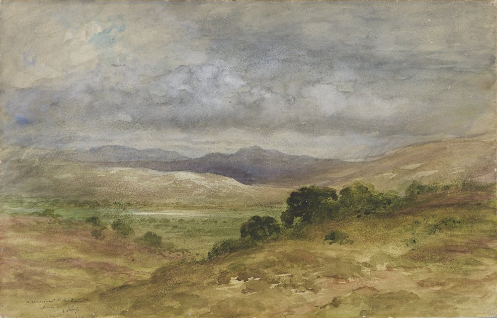 Paysage d’Écosse sous un ciel d’orage