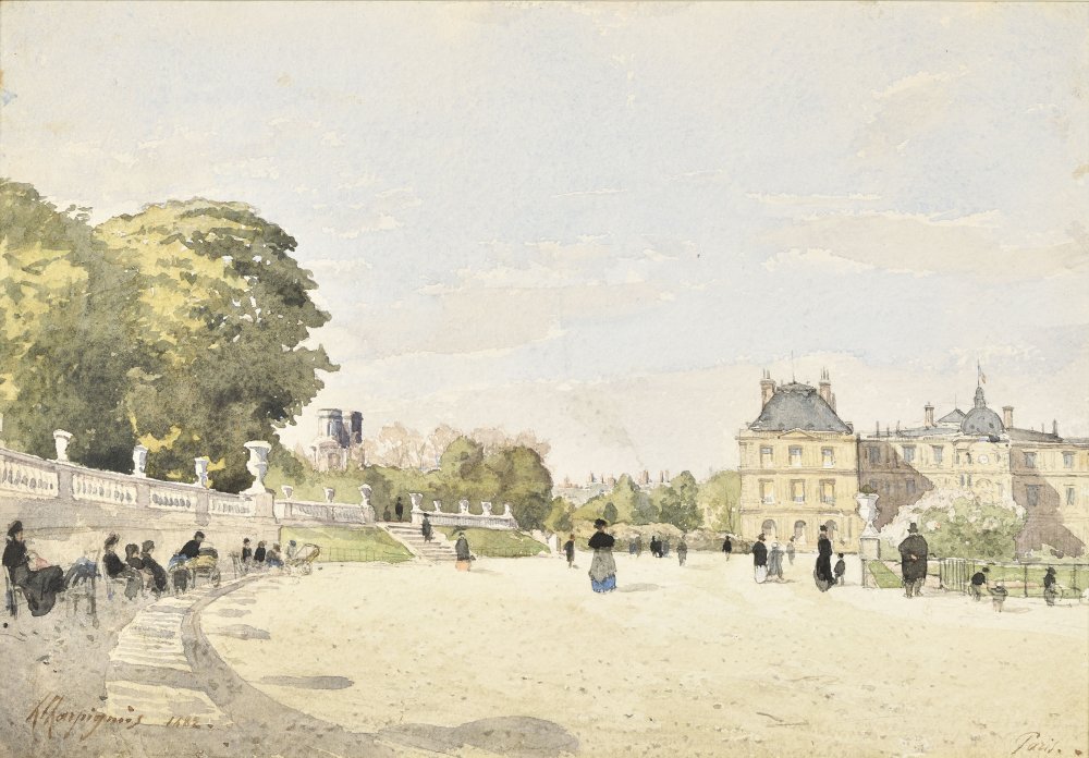 Vue du jardin du Luxembourg