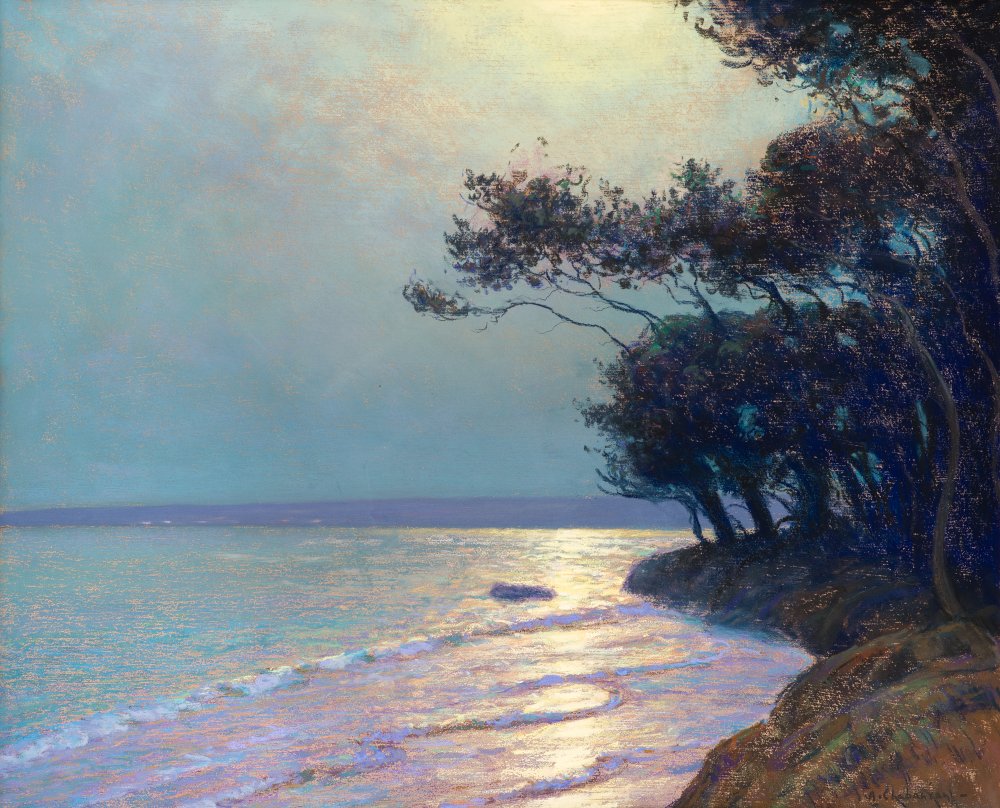 Clair de lune sur la côte méditerranéenne