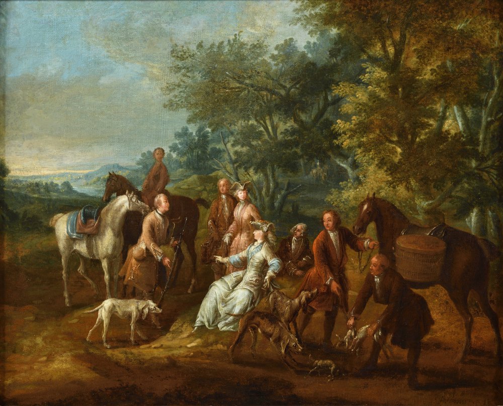 The Departure for the Hunt Rest during the Hunt