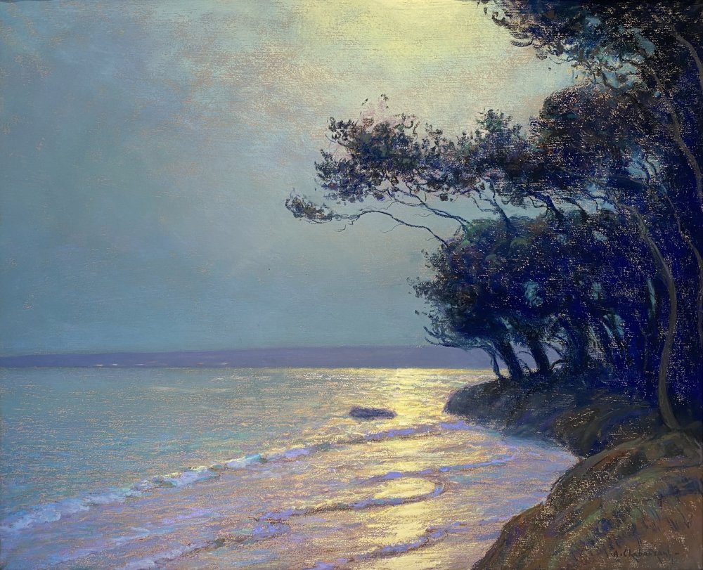 Clair de lune sur la côte méditerranéenne