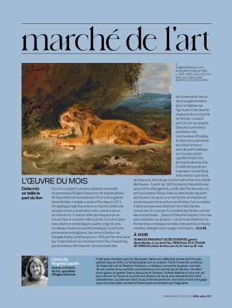 L'œuvre du mois - Delacroix se taille la part du lion