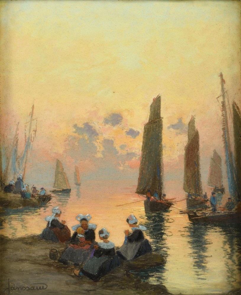 Les femmes attendant le retour des pêcheurs