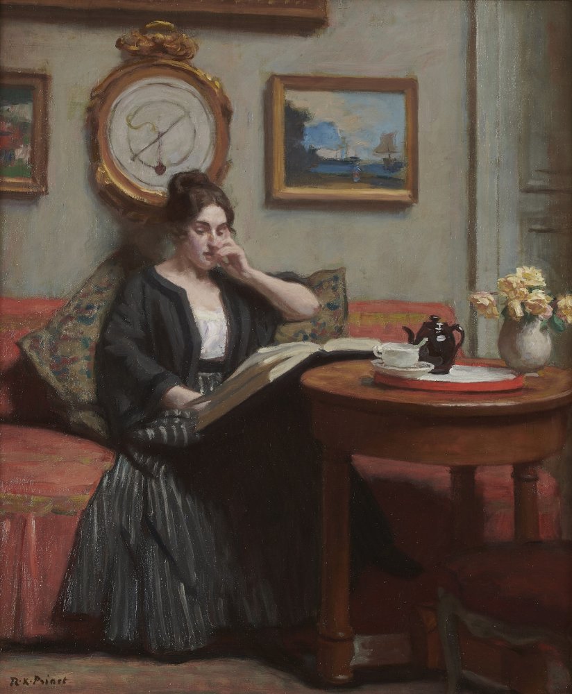 Jeanne Prinet lisant